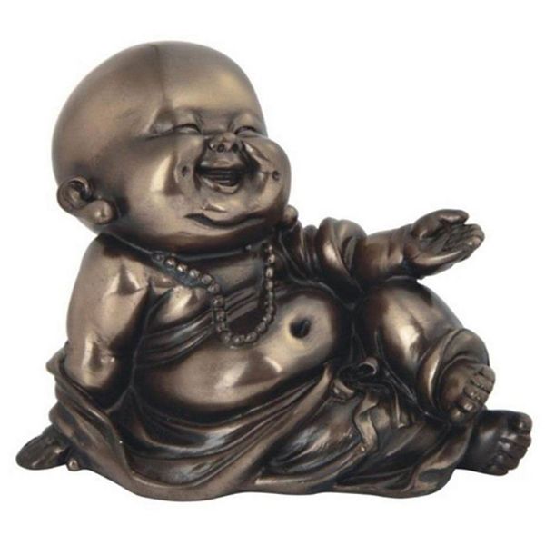 FC Design 4.25"W Bronze Maitreya Buddha Statue Feng Shui Decoration Religious Figurine F.C Design