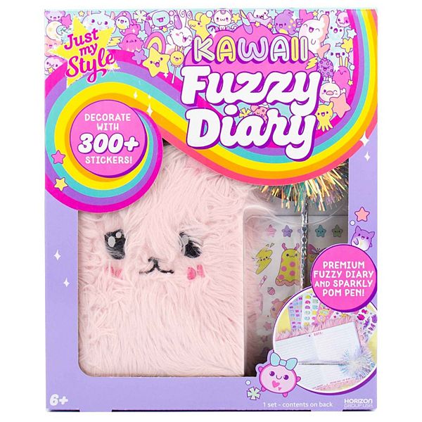 Just My Style Kawaii Fuzzy Diary & Stickers Kit Just My Style