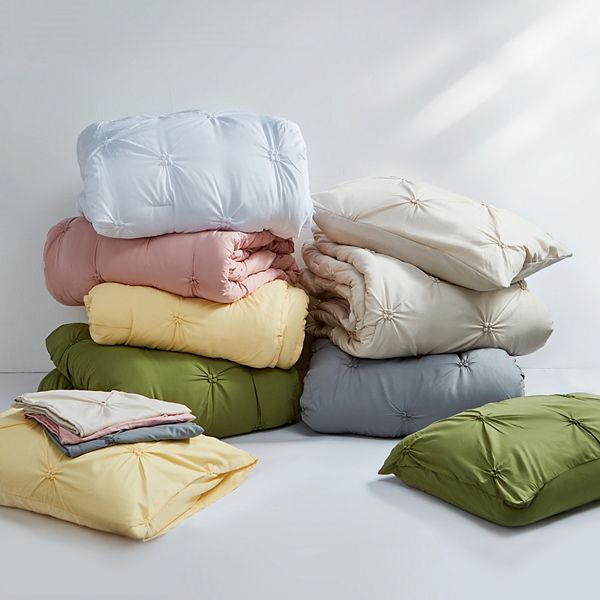 Unikome All-season Soft Bedding-pinch Pleat Comforter Set With Shams UNIKOME