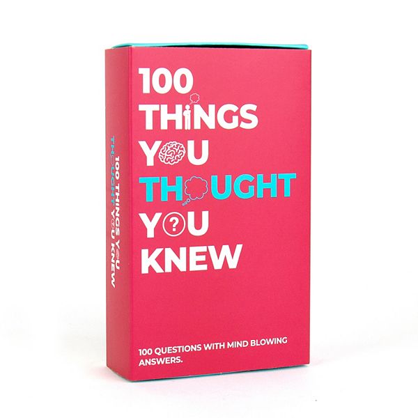 Gift Republic 100 Things You Thought You Knew Trivia Card Game Gift Republic