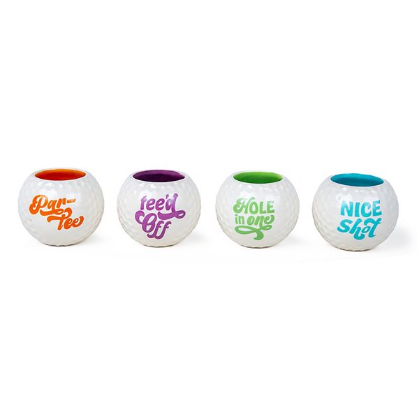 BigMouth Inc. Golf Ball Novelty Shot Glasses, 4-Piece Set BIG MOUTH