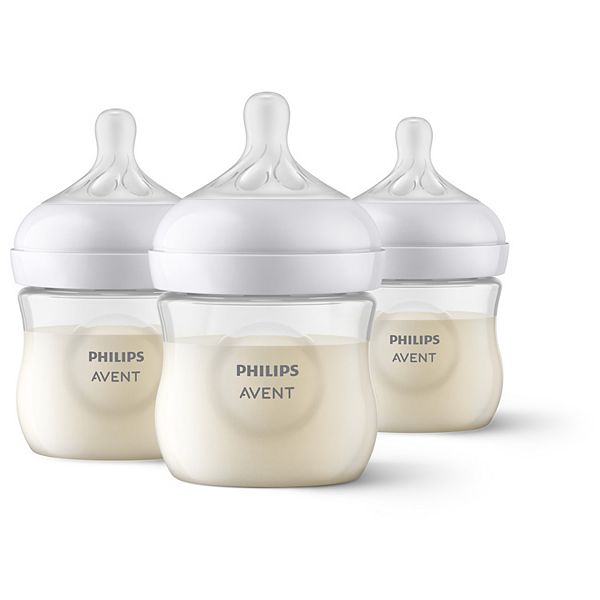 Philips Avent 4-oz. Natural Newborn Baby Bottle With Natural Response Nipple 3-Pack Avent