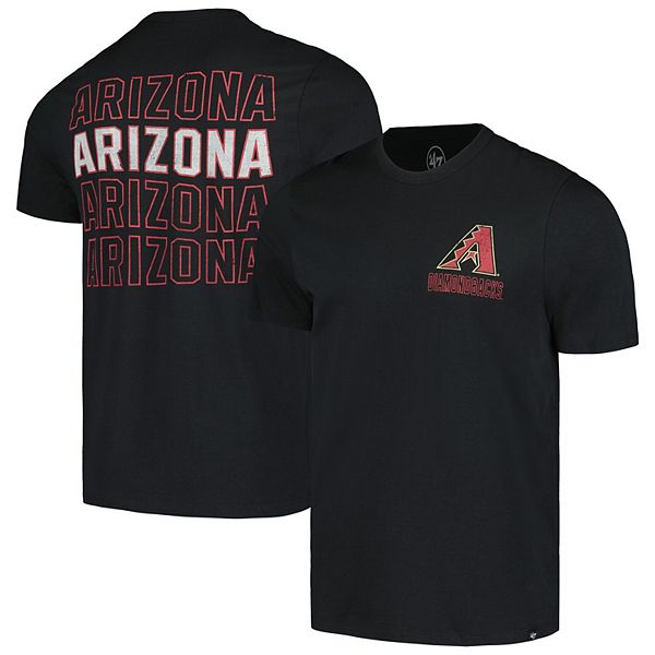 Черная футболка '47 Arizona Diamondbacks Hang Back Franklin для мужчин из 100% хлопка 47 Brand