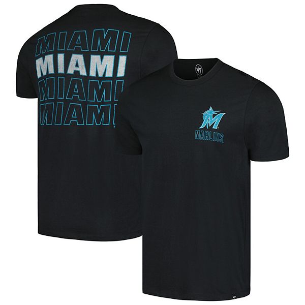 Мужская футболка '47 Hang Back Franklin Miami Marlins из 100% хлопка с коротким рукавом 47 Brand