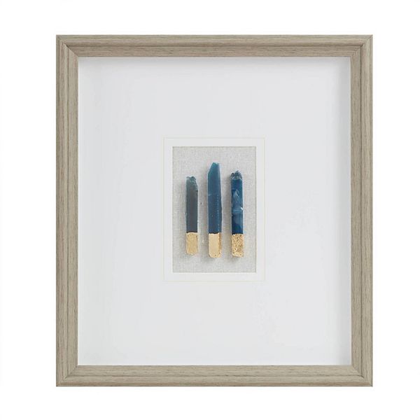 Madison Park Staggered Stones Agate Double Mat Shadow Box Wall Decor Madison Park