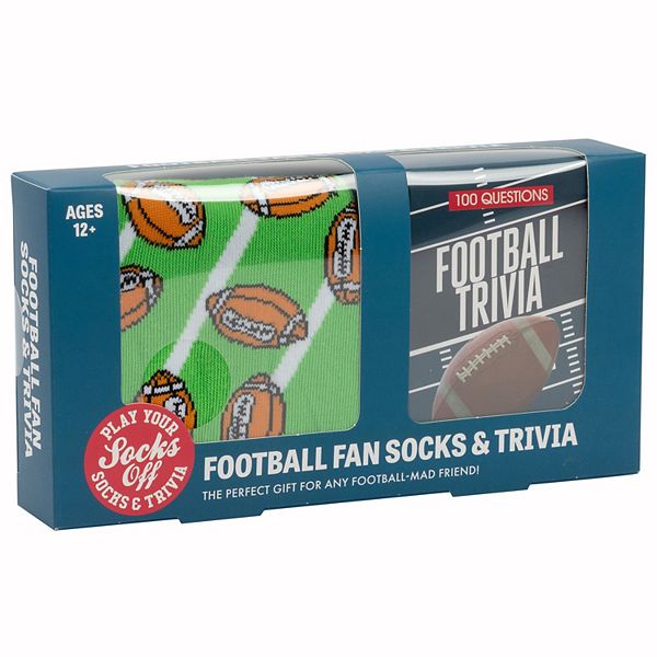 Professor Puzzle Football Socks & Trivia Set PROFESSOR PUZZLE