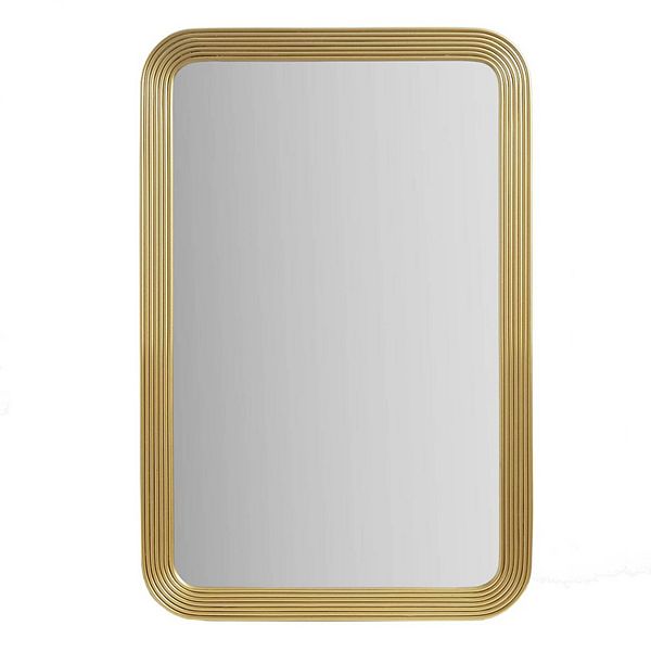 Madison Park Aurelia Rounded Rectangle Fluted Wall Mirror Madison Park