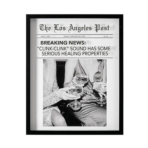 American Art Décor Los Angeles Post Printed Glass Framed Wall Decor American Art Décor