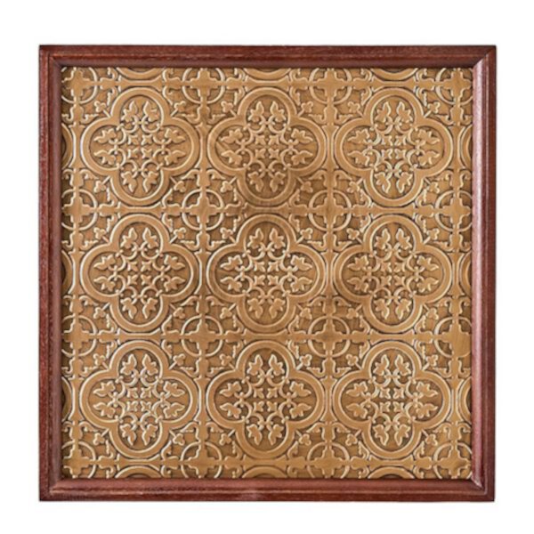 American Art Décor Embossed and Framed Gold Tile Bar Wall Decor American Art Décor