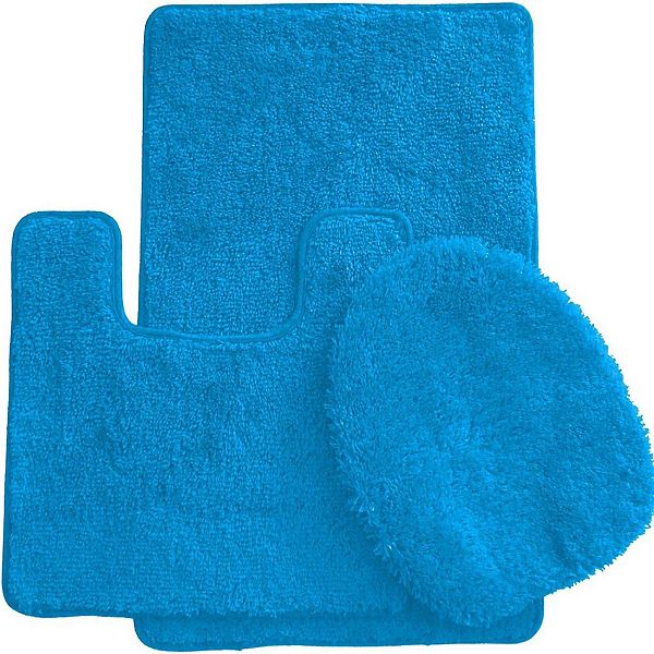 3 Piece Bath Rug Set: 1 BR(20" x 30") , 1 CM(20" x 14.7") And 1 Toilet Seat Cover(APX 20" x 20") Ben&Jonah