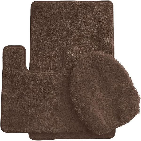 3 Piece Bath Rug Set: 1 BR(18" x 30") , 1 CM(17" x 14") And 1 Toilet Seat Cover(APX 18" x 18") Ben&Jonah