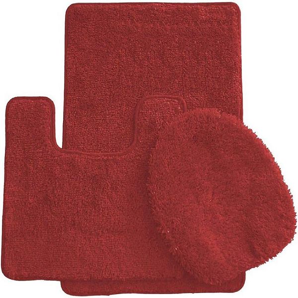 3 Piece Bath Rug Set: 1 BR(18" x 30") , 1 CM(18" x 18") And 1 Toilet Seat Cover(APX 18" x 18") Ben&Jonah