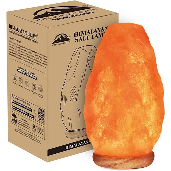 Himalayan Glow Pink Salt Table Lamp, 5-7 Lbs Himalayan Glow