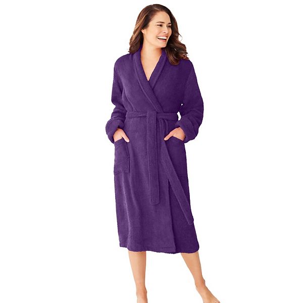 Dreams & Co. Women's Plus Size Short Terry Robe Dreams & Co.