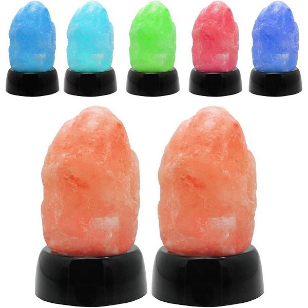 Himalayan Glow 904ac-b Himalayan Salt Lamp, Multicolor 2 Pack Himalayan Glow