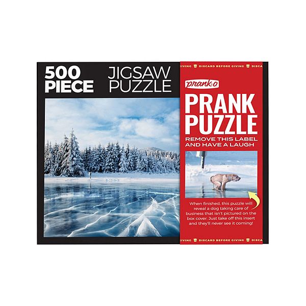 Prank-O Prank Gift Box 500-Piece Frozen Serenity Puzzle Prank-O