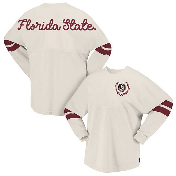 Женская Футболка Spirit Jersey Cream Florida State Seminoles Oversized Spirit Jersey