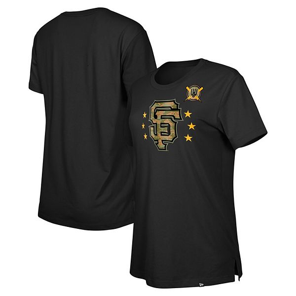 Женская Футболка New Era Черная San Francisco Giants Дня Вооруженных Сил New Era