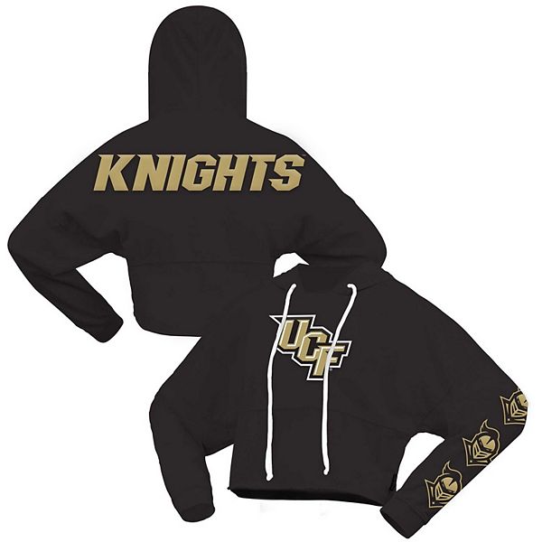 Женская Футболка Spirit Jersey Черная UCF Knights Оверсайз Укороченная Толстовка Spirit Jersey