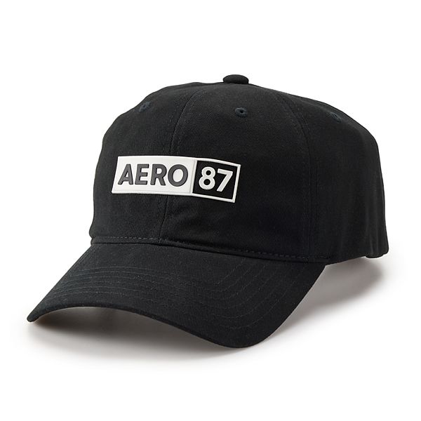 Men's Aeropostale Aero 87 Twill Patch Cap with Rubber Print AEROPOSTALE