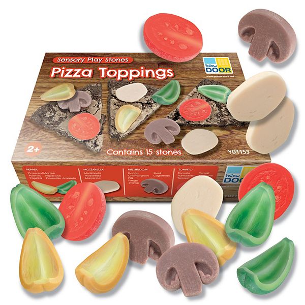 Yellow Door Pizza Toppings Sensory Play Stones Yellow Door