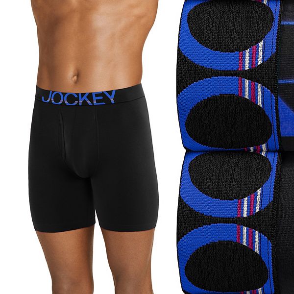 Мужские Боксеры Jockey ActiveStretch™ Midway® 2-упаковка Длинные 7-дюймовые Боксёры Jockey