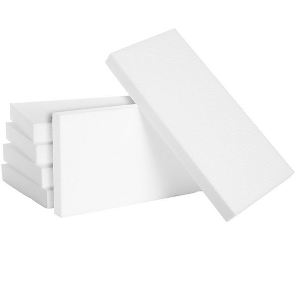 6 Pack Craft Foam Sheets, 1-inch Rectangle Blocks For Diy Crafts, 12 X 6 X 1 In Juvale