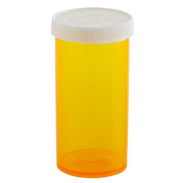 50x Plastic Reusable Empty Prescription Pill Vials Medicine Containers Bottles Wellbrite