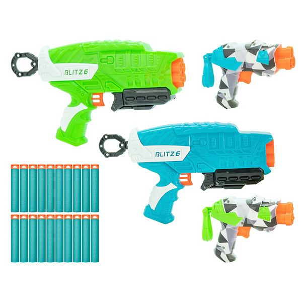 Buzz Bee Toys Air Warriors Blitz Fire Dart Blasters Set Buzz Bee Toys