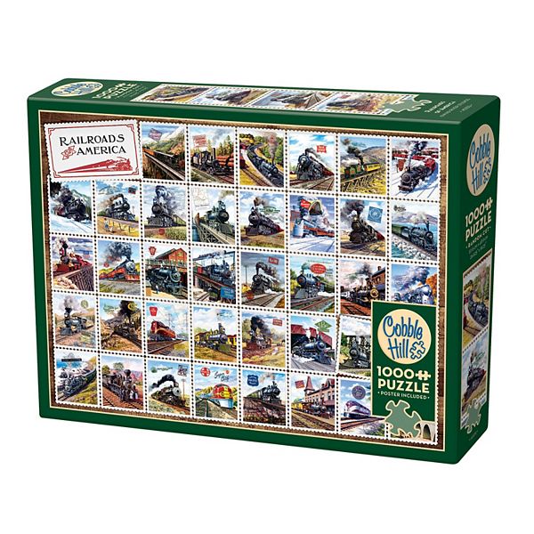 Cobble Hill 1000 Piece Puzzle: Railroads Of America Outset Media