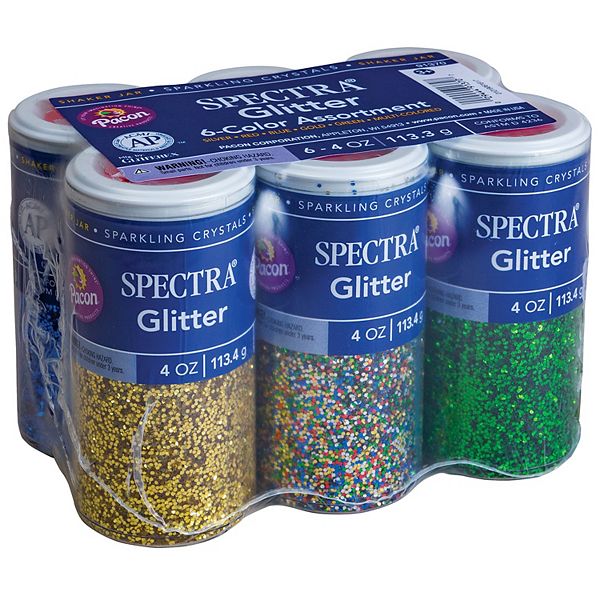 Dixon Spectra 4 oz. Assorted Color Sparkling Glitter 6-pk. Dixon