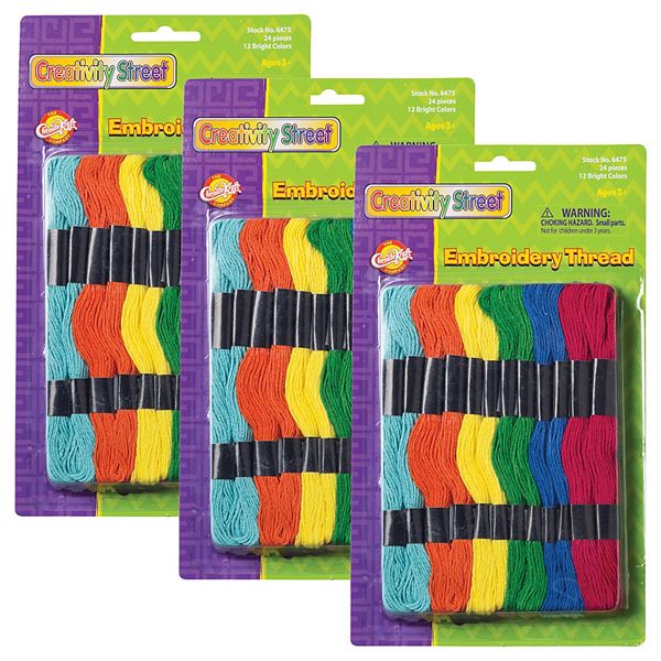 Dixon Creativity Street 24-pc. Embroidery Thread Skeins Set 3-pk. Dixon