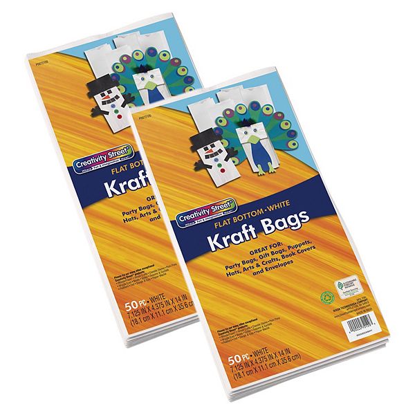 Dixon Creativity Street 50-pc. Kraft Bag Set 2-pk. Dixon