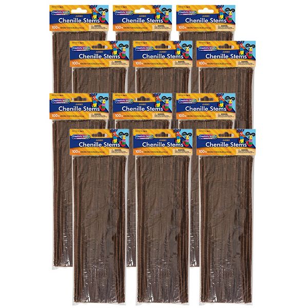 Dixon Creativity Street 100-pc. Brown Jumbo Stems Set 12-pk. Dixon