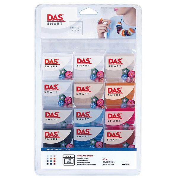 Dixon DAS Smart 1 oz. Warm & Cool Colors Clay 12-pk. Dixon