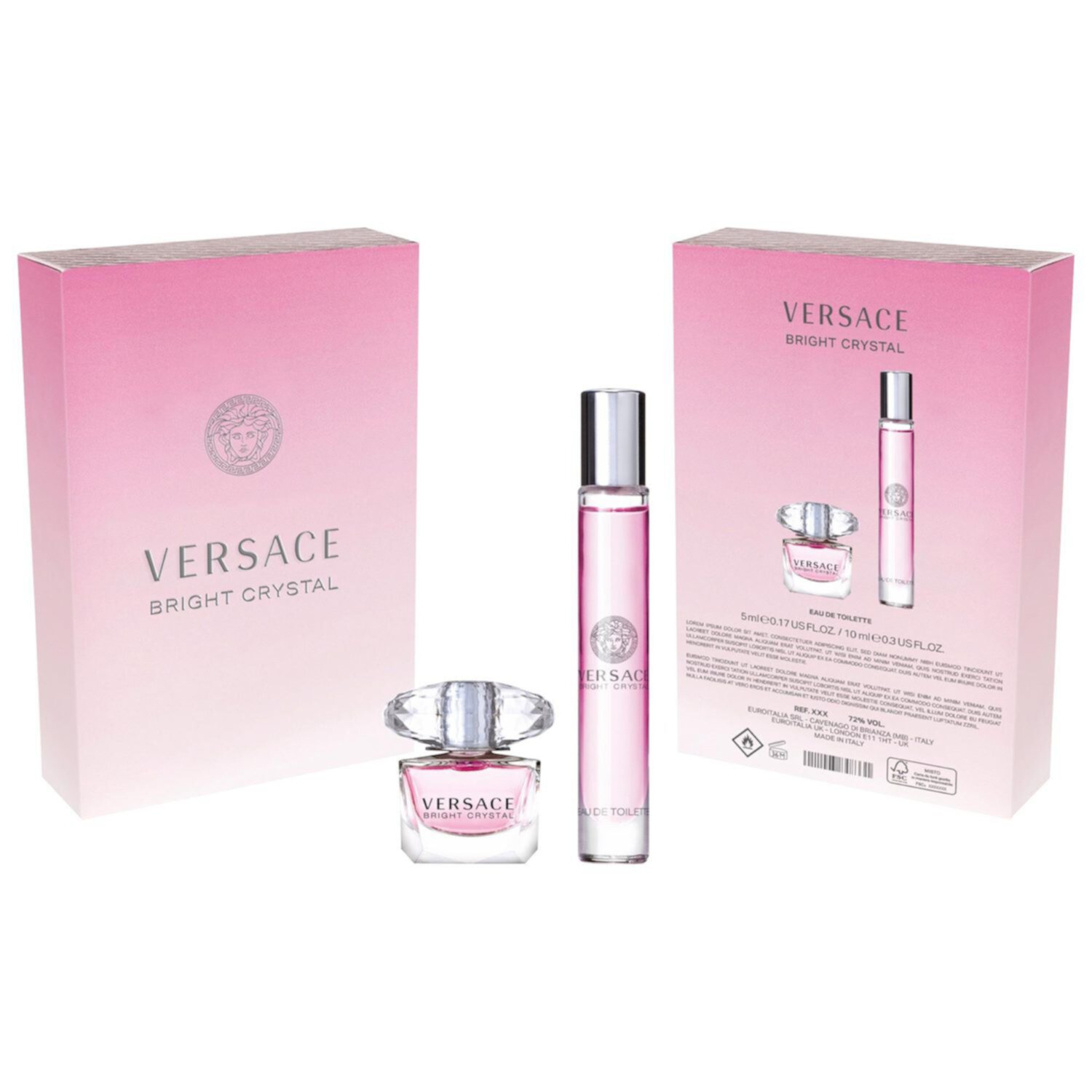 Versace Mini Bright Crystal Eau De Toilette Set Versace