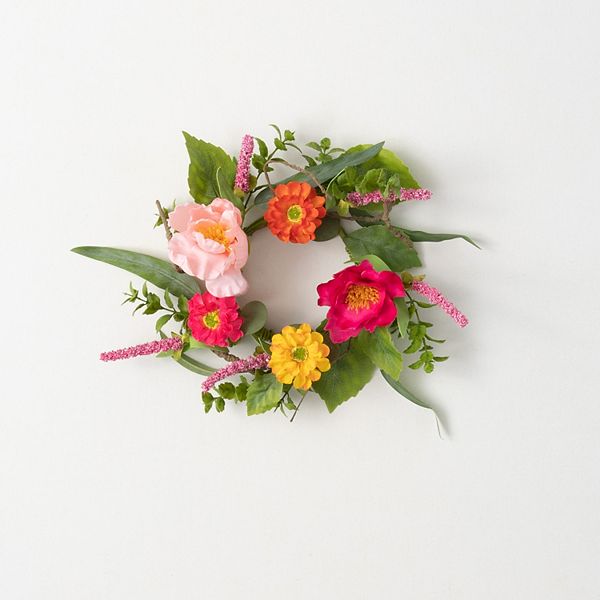 Sullivan's Artificial Vibrant Floral Mini Wreath Sullivan's