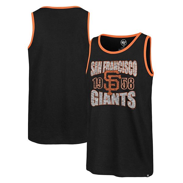 Мужская майка '47 черного цвета San Francisco Giants Upload Franklin из 100% хлопка 47 Brand