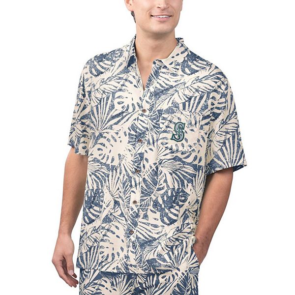 Мужская Футболка Margaritaville Seattle Mariners Monstera Print Party Margaritaville