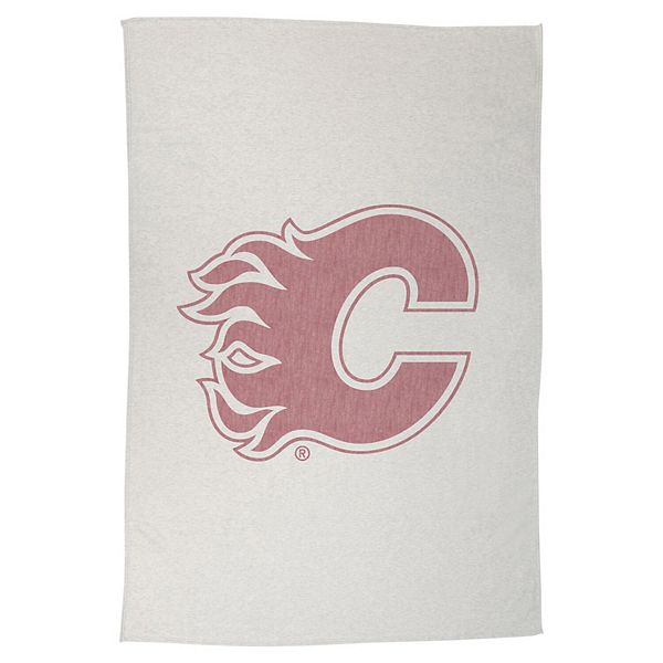 "Calgary Flames 54"" x 84"" Sweatshirt Blanket" Logo Brand