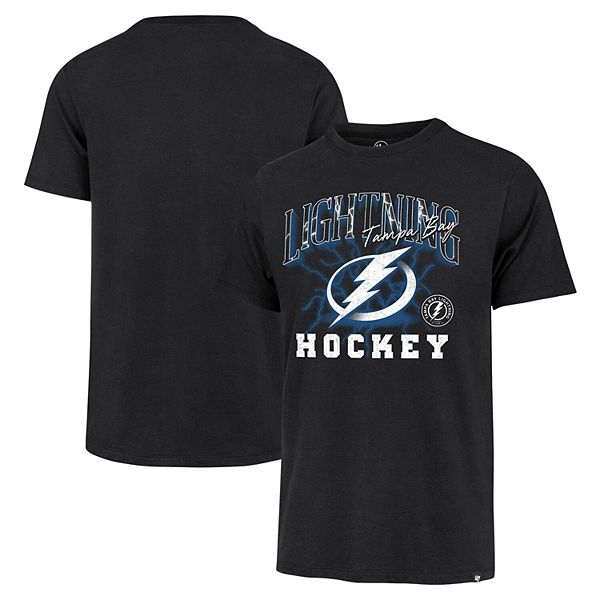 Футболка для мужчин '47 черная Tampa Bay Lightning с винтажным принтом 47 Brand