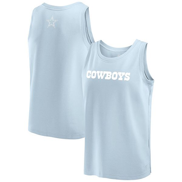 Мужская светло-голубая майка с графикой Dallas Cowboys от Fanatics Signature Fanatics Signature