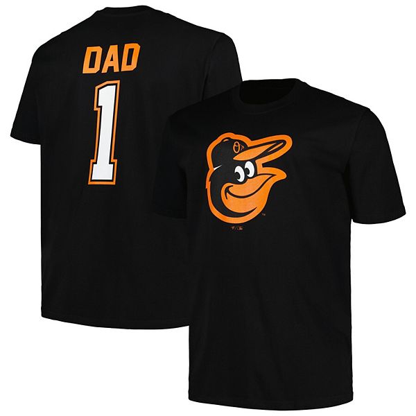 Мужская Футболка Profile Черная Baltimore Orioles #1 Папа Profile