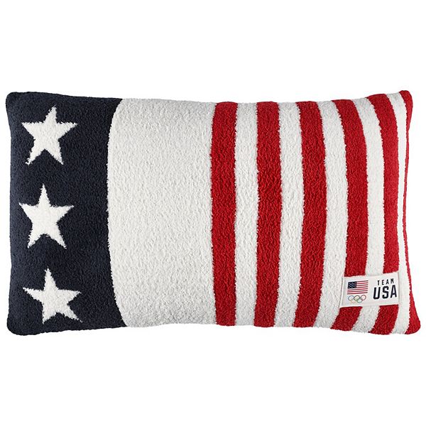 Barefoot Dreams Team USA CozyChic Stars and Stripes Pillow Barefoot Dreams