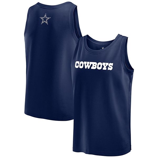 Мужская майка Fanatics Signature синяя Dallas Cowboys Elements из 100% хлопка Fanatics Signature