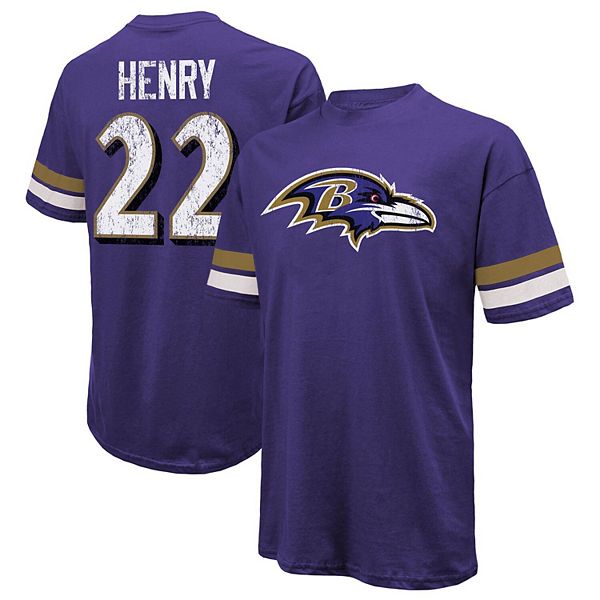 Мужская Футболка Majestic Threads Derrick Henry Фиолетовая Baltimore Ravens Majestic Threads