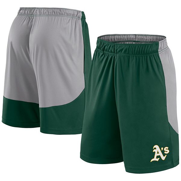 Мужские Спортивные шорты Fanatics Зеленые/Серые Oakland Athletics Go Hard Fanatics Brands - White Label