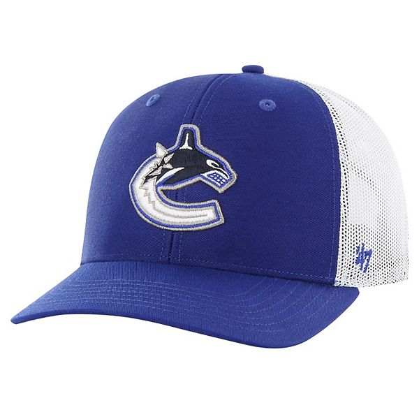 Кепка и бейсболка '47 Синяя Vancouver Canucks Core Logo Trucker Регулируемая NCAA