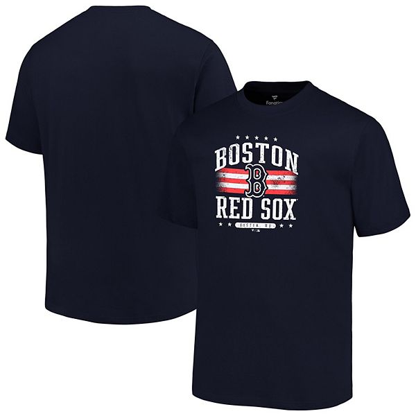 Мужская хлопковая футболка Boston Red Sox Americana от Profile с короткими рукавами Profile