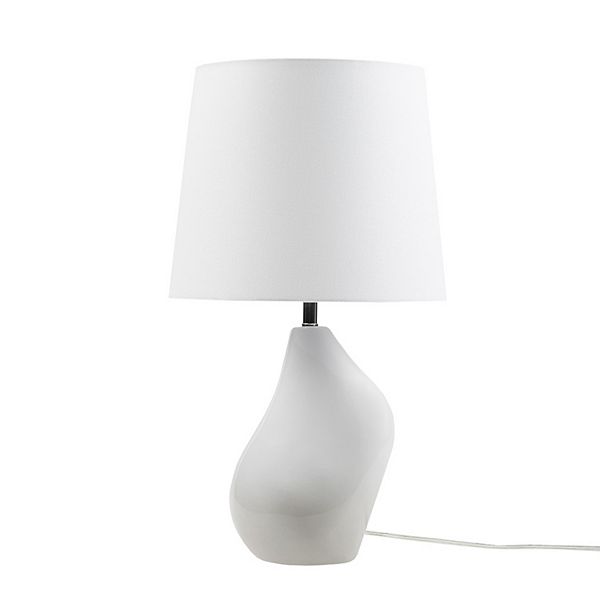 INK+IVY ZenGlossy Asymmetrical Ceramic Table Lamp INK+IVY